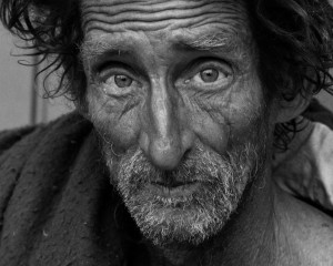 homeless man