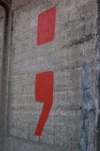 semicolon wall art